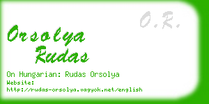 orsolya rudas business card